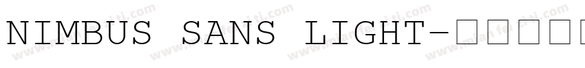NIMBUS SANS LIGHT字体转换